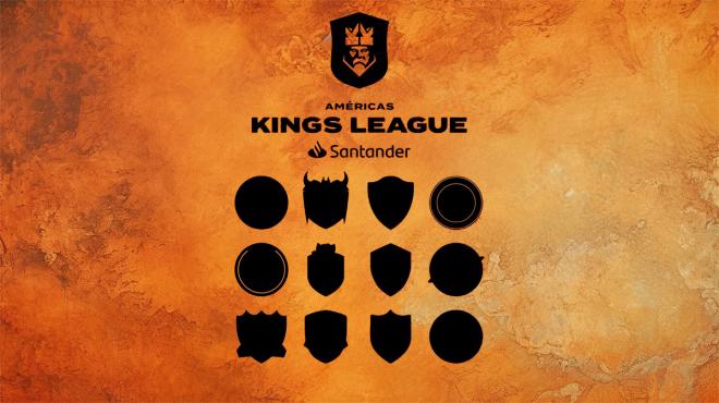 Todos los escudos de la Kings League Américas