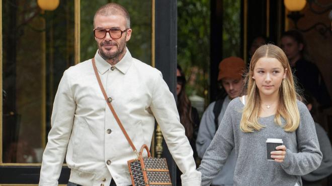 David Beckham junto a su hija pequeña, Harper (Cordon Press)