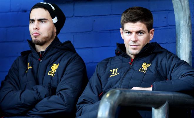 Suso, con Steven Gerrard en el Liverpool (Foto: Action Images/Cordon Press).