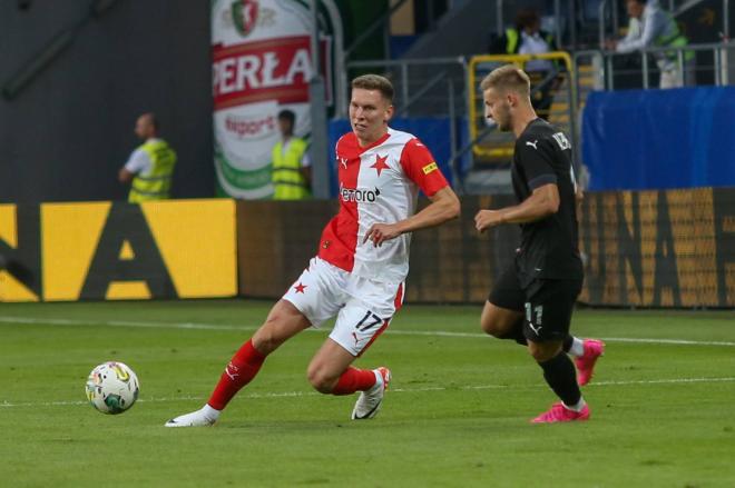 El Slavia Praha durante un partido de la Europa League. (Fuente: Cordon Press).