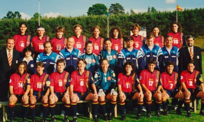 La selección española hace más de 25 años. (AS)
