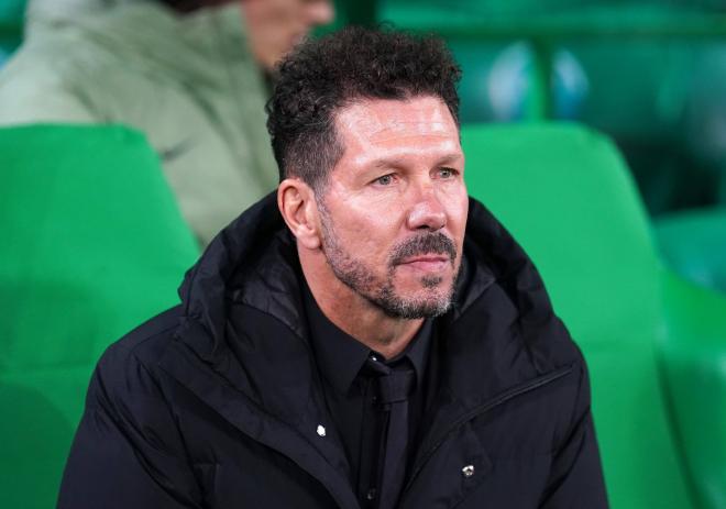 Simeone, antes del Celtic-Atlético de Madrid (Foto: Cordon Press).