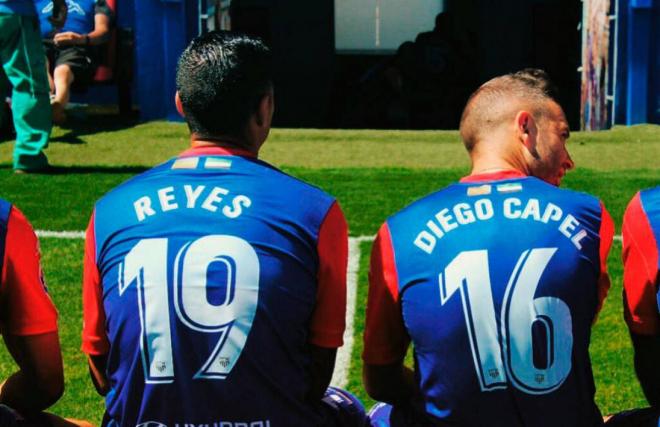 Diego Capel y José Antonio Reyes en el Extremadura.