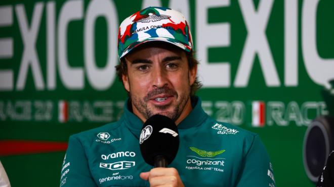 Fernando Alonso, en el GP de México (Foto: Cordon Press).