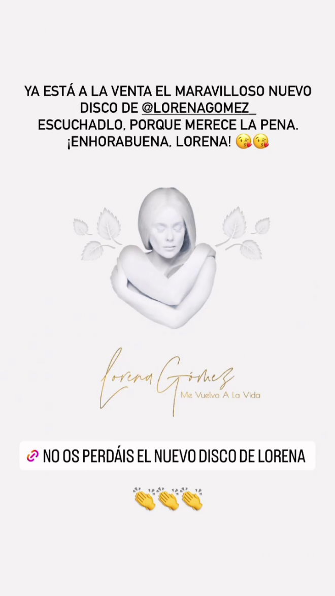 Sergio Ramos anima a escuchar el disco de Lorena Gómez (@sergioramos)