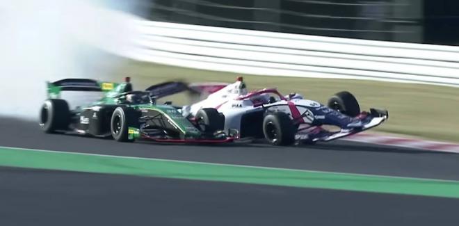Accidente en la Super Fórmula All Japan 2023 (Foto: redes sociales).