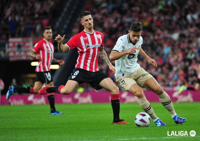 Gabriel Paulista, en el Athletic Club - Valencia CF (Foto: LALIGA):