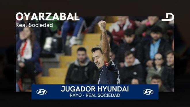Mikel Oyarzabal, jugador Hyundai en el Rayo Vallecano-Real Sociedad.