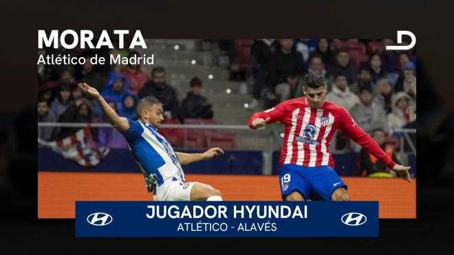 Morata, Hyundai del Atlético-Alavés.