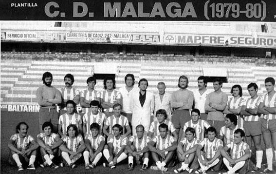 Plantilla del CD Málaga en la campaña 1979/80*.