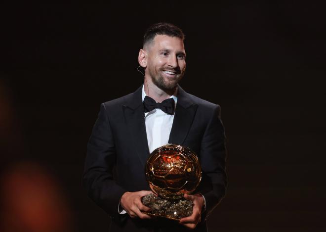 Leo Messi, en la gala del Balón de Oro 2023 (Foto: Cordon Press).