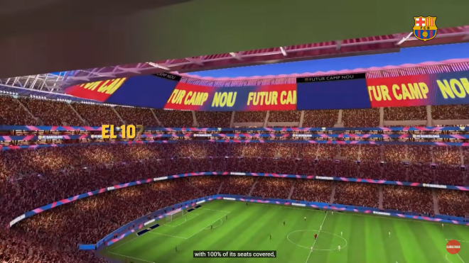 Imágenes virtuales del nuevo Camp Nou.