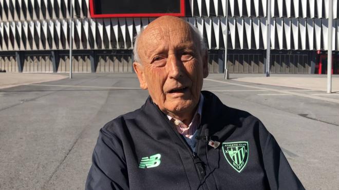 Juan Antonio Virumbrales, los recuerdos del socio número 1 del Athletic Club a sus 97 años (Foto: DMQ Bizkaia).