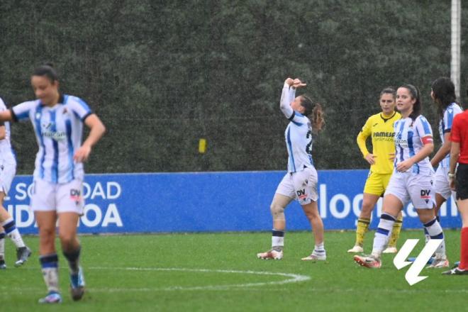 Bernabé celebra su gol al Villarreal (Foto: Liga Finetwork).