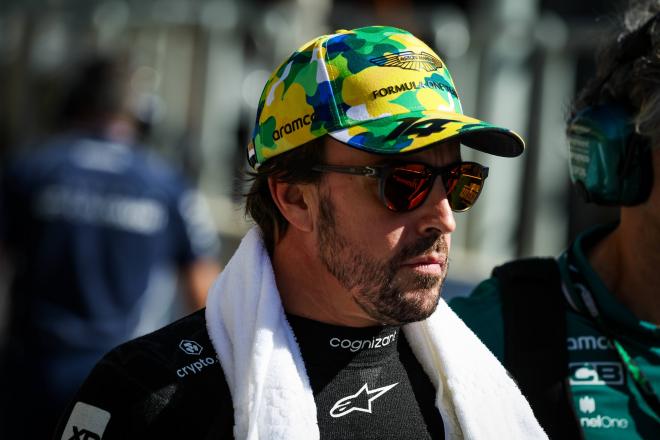 Fernando Alonso, durante el GP de Sao Paulo (Foto: Cordon Press).