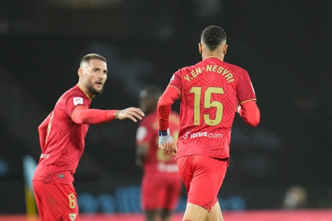 En-Nesyri, tras marcar su gol en Vigo (Foto: SFC).