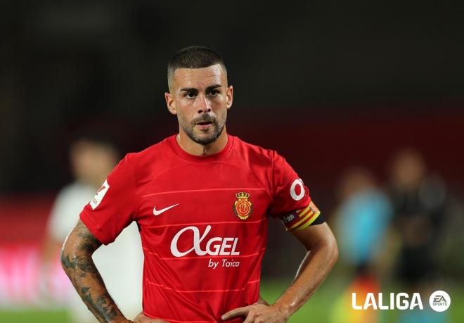 Dani Rodríguez en un partido con el Mallorca (Foto: LALIGA).