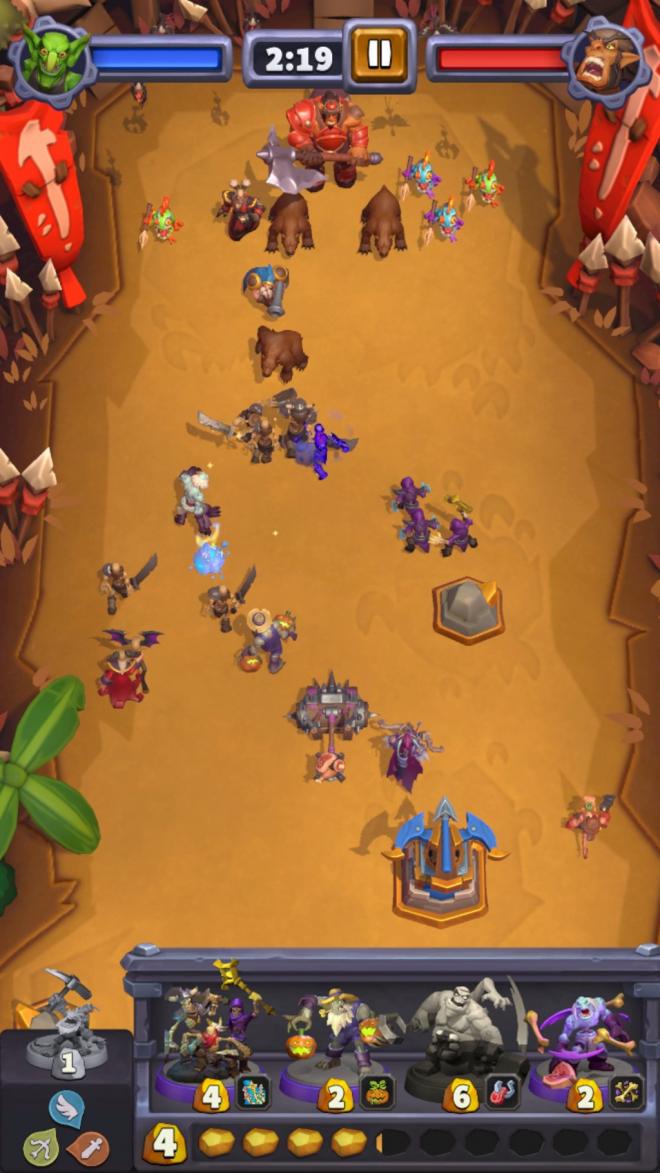 Una imagen de Warcraft Rumble en acción