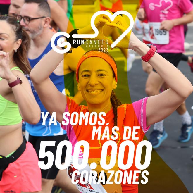 Medio millón de personas corren, andan o patinan contra el cáncer en Valencia