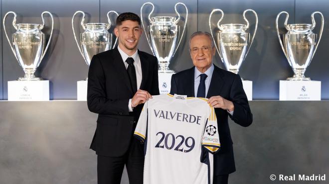 Fede Valverde renueva con el Real Madrid hasta 2029 (Foto: RM).