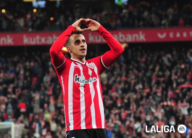 Gol de Álex Berenguer ante el Celta en San Mamés (Foto: LaLiga).