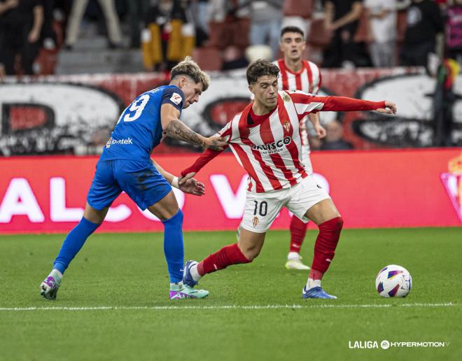 Nacho Méndez en el Sporting - Amorebieta (Foto: LALIGA).