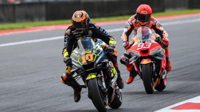 Luca Marini y Marc Márquez, durante este 2023 (Foto: Cordon Press).