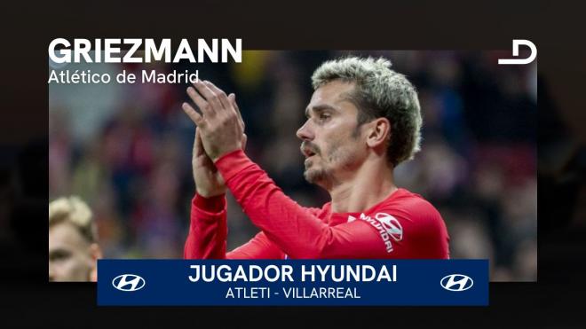 Griezmann, Jugador Hyundai del Atlético-Villarreal