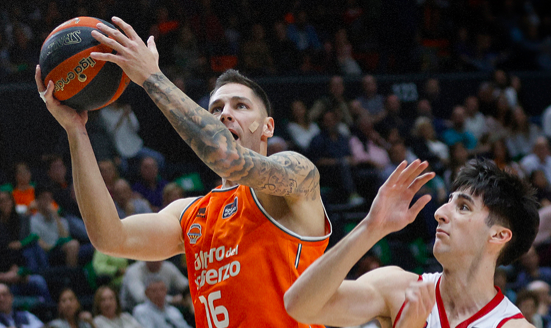 López-Arostegui mantiene enganchado a Valencia Basket en la zona alta (76-69)