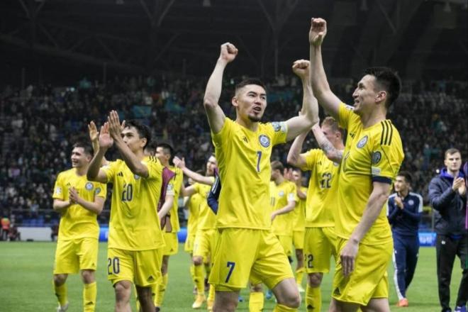 Kazajistán celebra un triunfo en la clasificación para la Eurocopa 2024 (Fotos: Cordon Press).