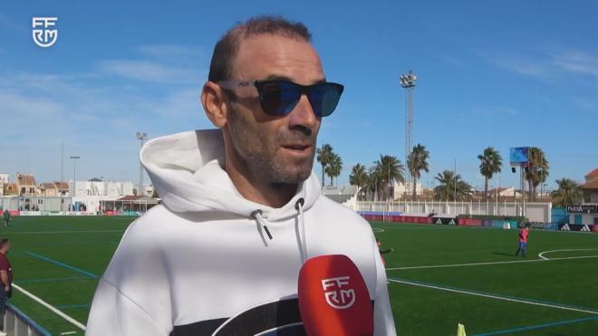 Alejandro Valverde habla sobre su hijo Pablo. (Federación de Fútbol de la Región de Murcia)
