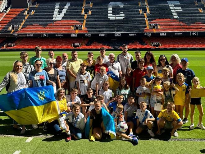 Yaremchuk en un acto con ciudadanos ucranianos de Valencia