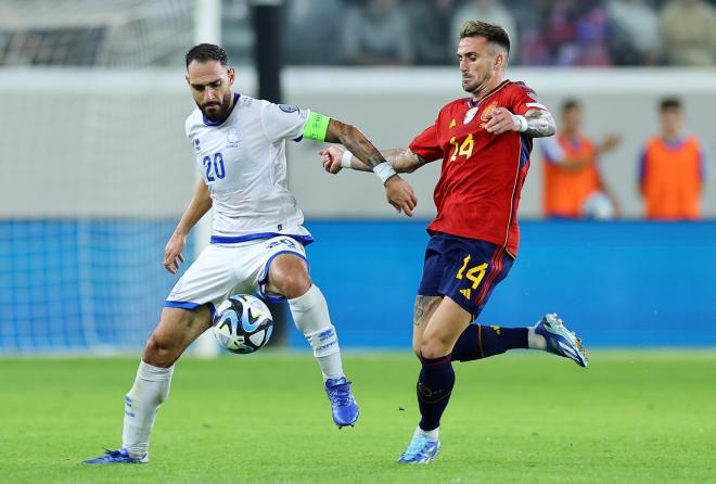 Aleix García debutando con España ante Chipre (Foto: EFE).