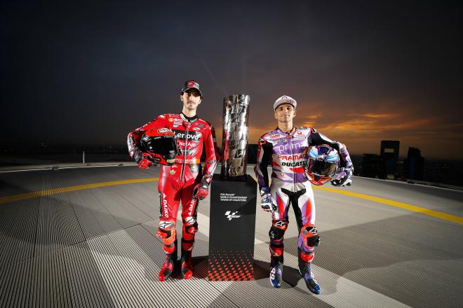 Jorge Martin y Pecco Bagnaia, en el GP de Qatar (Foto: Cordon Press).