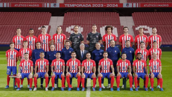 La foto oficial del Atlético de Madrid para la temporada 2023/2024 (Foto: ATM).