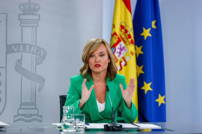 La ministra de Educación y Formación Profesional, Pilar Alegría. Foto: EFE