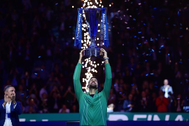 Novak Djokovic ganó las ATP Finals por séptima vez en su carrera. Foto: Cordon Press.