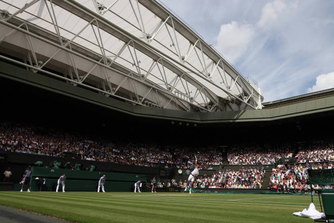 La pista central de Wimbledon durante la Final individual masculina 2023. Foto: Cordon Press
