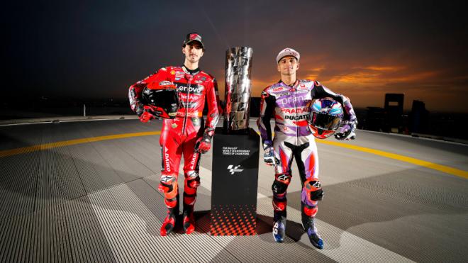 Pecco Bagnaia y Jorge Martín, en el GP de Qatar (Foto: Cordon Press).