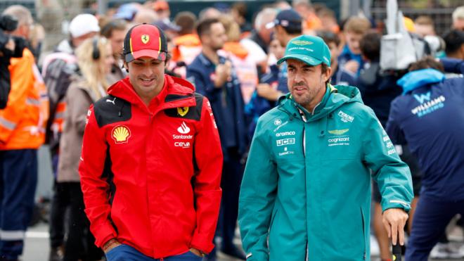 Carlos Sainz y Fernando Alonso, durante este 2023 (Foto: Cordon Press).