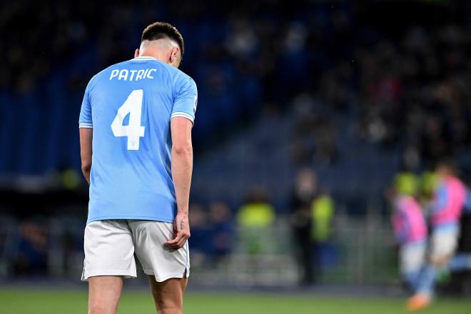 Patric, durante un partido con la Lazio. (Fuente: Cordon Press)