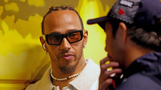 Lewis Hamilton, en el GP de Las Vegas (Foto: Cordon Press).