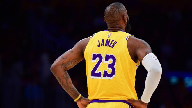 LeBron James con la camiseta de los Angeles Lakers (Fuente: Cordon Press)