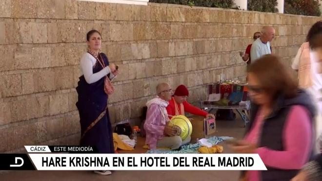 Hare Krishna en el hotel del Real Madrid.