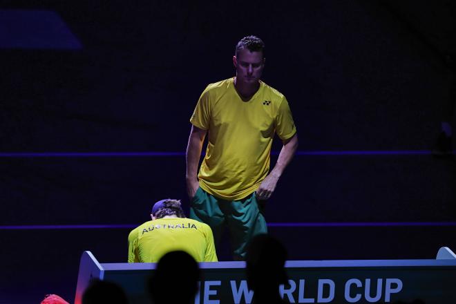 Lleyton Hewitt en la Copa Davis. (Foto: Cordon Press)