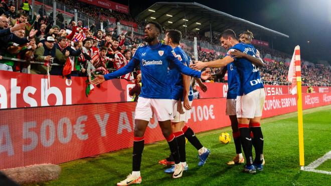 Iñaki Williams marcaba otro gol ante el Girona en Montilivi (Foto: Athletic Club).