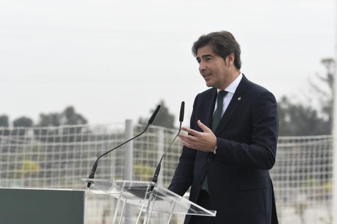 Ángel Haro, en la inauguración de la Ciudad Deportiva Rafael Gordillo (Foto: Kiko Hurtado).
