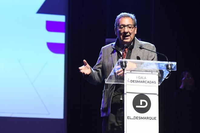 Antonio Pulido, presidente de la Fundación Cajasol, en la I Gala de Premios Desmarcadas (Foto: Kik