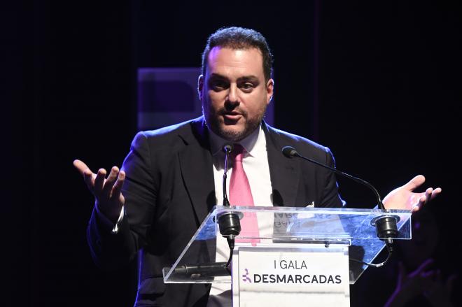 Fede Quintero, presidente de ElDesmarque, en la Gala Desmarcadas (Foto: Cristo García).