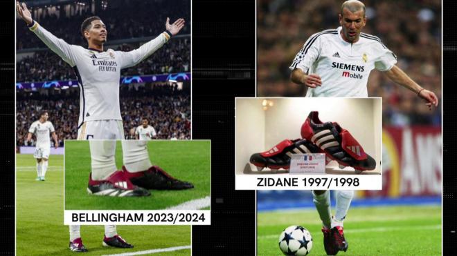 Las botas que comparten Zidane y Bellingham.